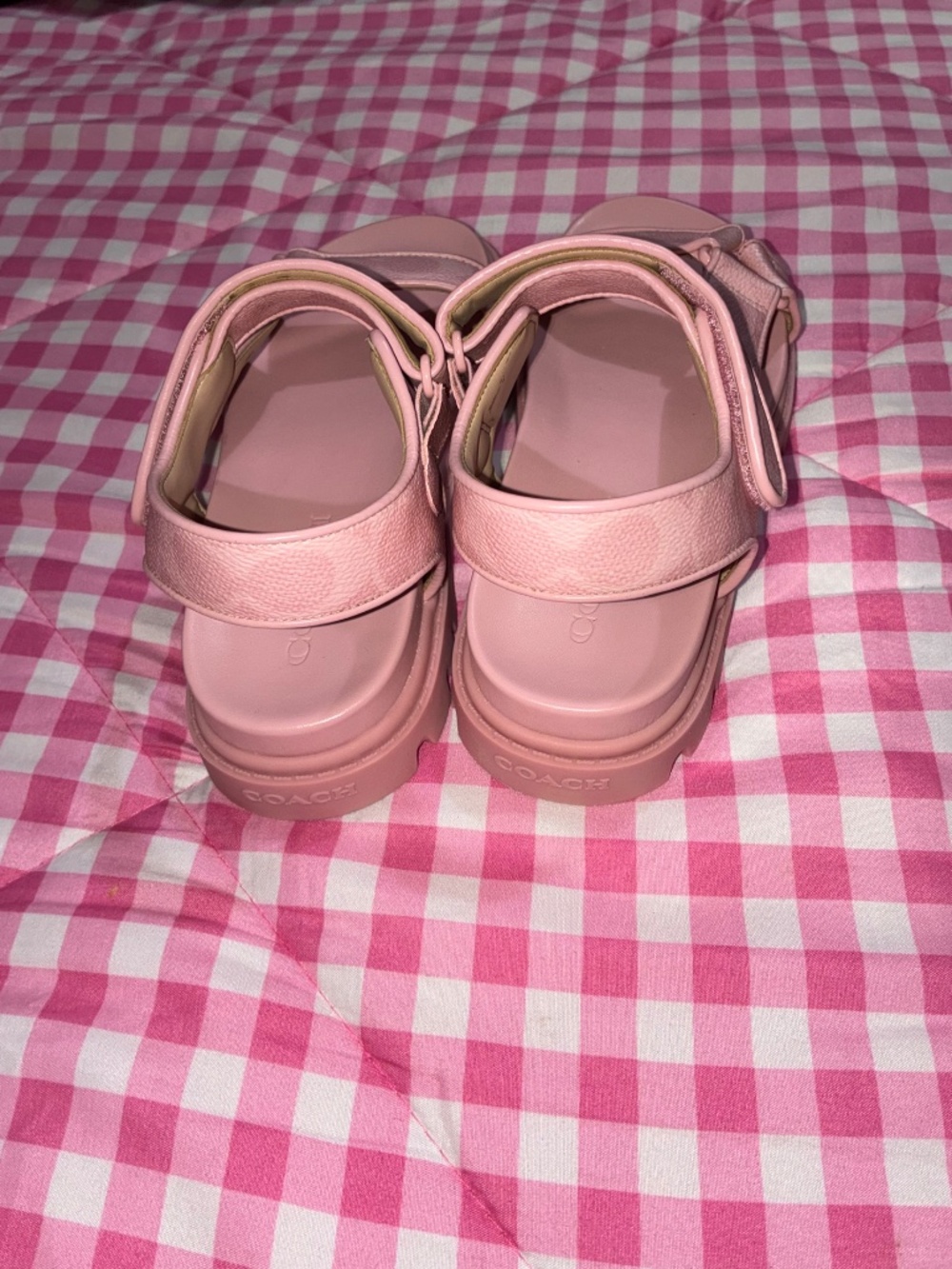 Pink Coach Sig Sport Sandals - Picture 3 of 7